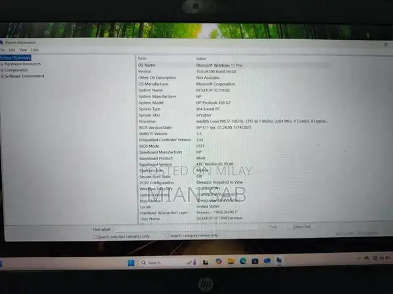 HP ProBook 450 G7 Business Laptop Core i7 16GB RAM