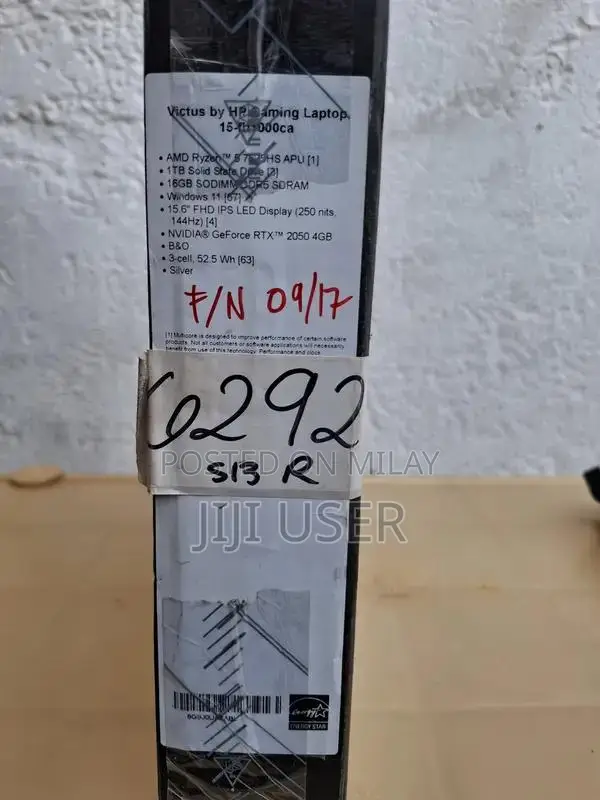 HP Victus 15 Gaming Laptop - AMD Ryzen 5, RTX 2050, 16GB RAM