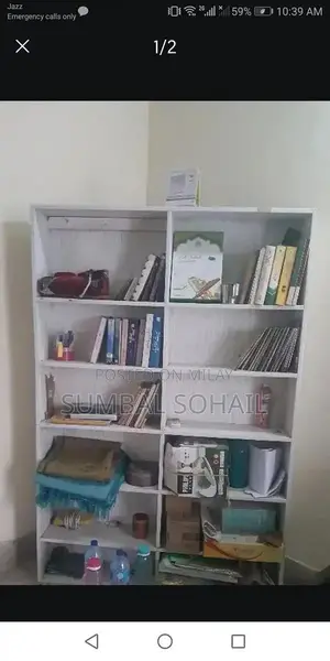 Large Wooden Book Rack Storage Shelf Display Stand