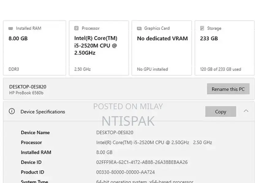 HP ProBook 6560b Business Laptop Core i5 8GB RAM SSD