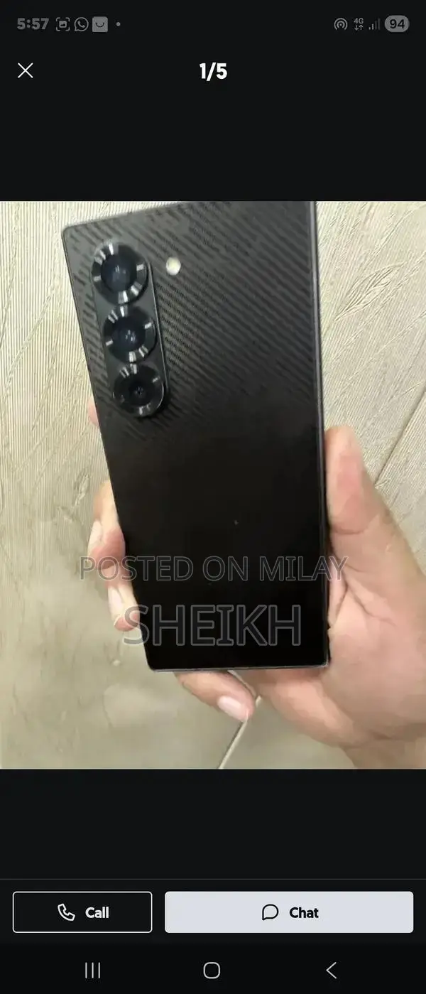 Samsung Z Fold 7 Smartphone 12GB RAM 512GB Storage Black Edition