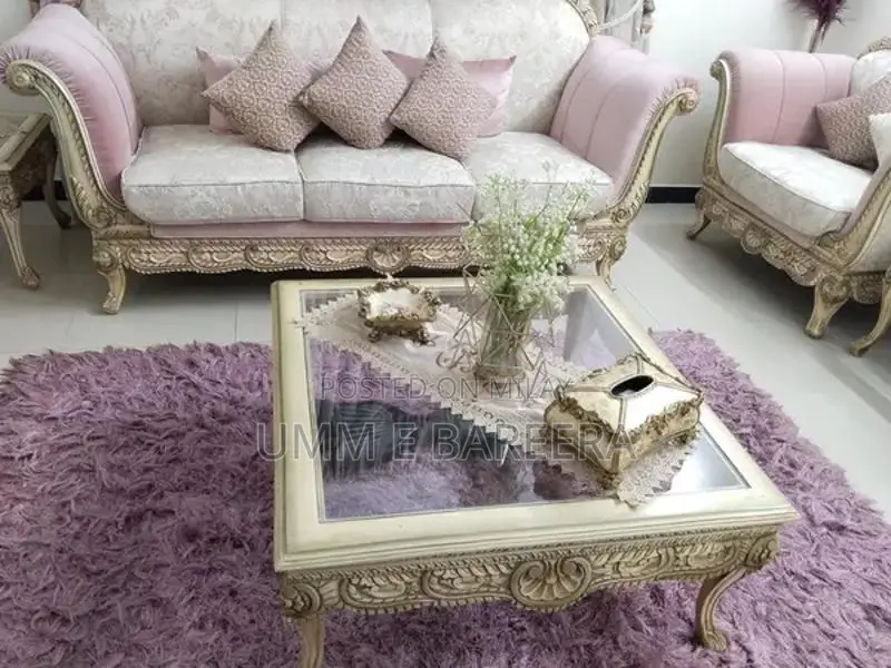 Seven Seater Sofa Set with Side Tables and Center Table