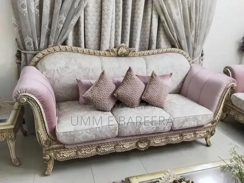 Seven Seater Sofa Set with Side Tables and Center Table