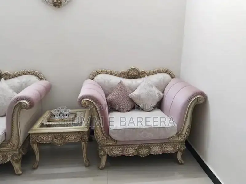 Seven Seater Sofa Set with Side Tables and Center Table