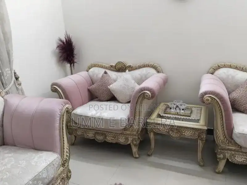 Seven Seater Sofa Set with Side Tables and Center Table