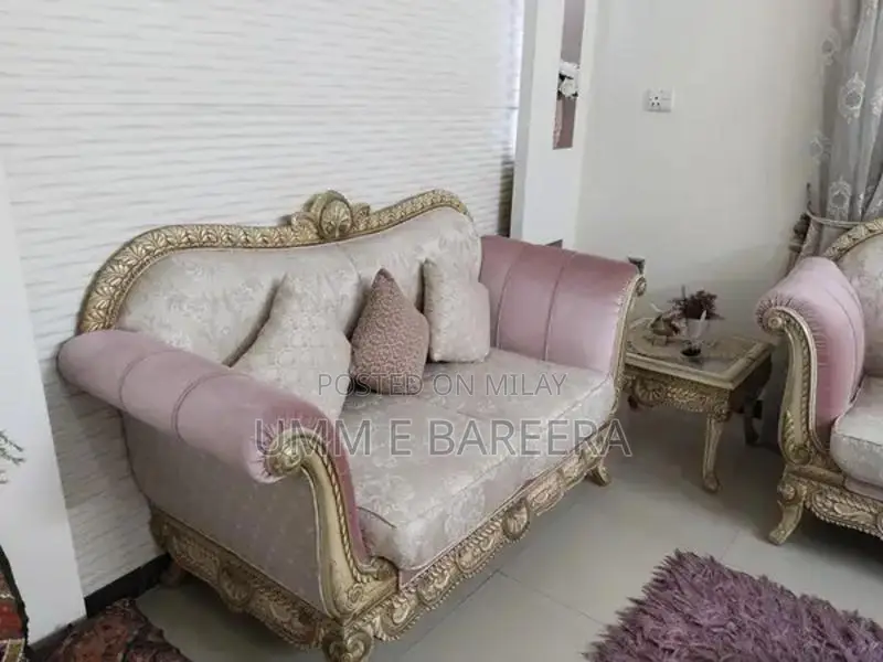 Seven Seater Sofa Set with Side Tables and Center Table