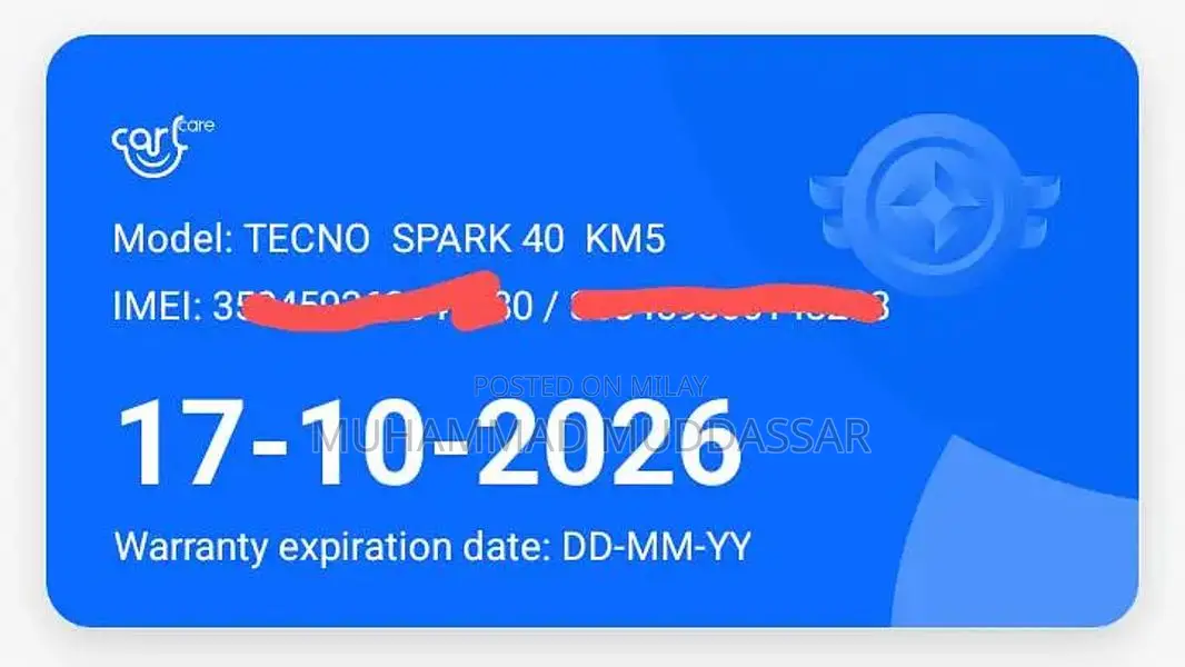 Tecno Spark 40 Smartphone - Pristine Condition with Advanced Features