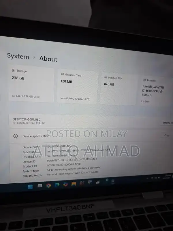 HP EliteBook x360 G3 Convertible Business Laptop