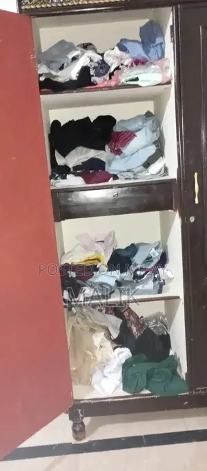 Wooden Showcase and Wardrobe Set - Classic Furniture Piece