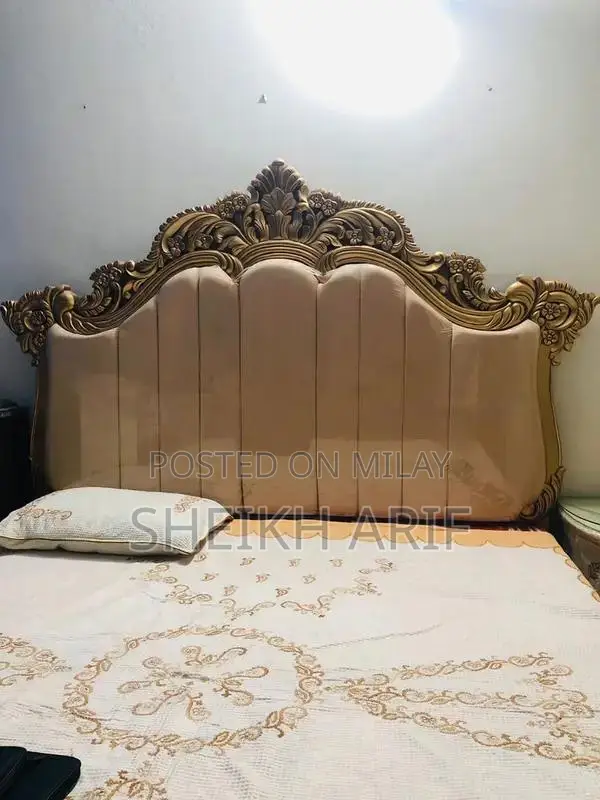 King Bed Set with Wooden Furniture - Complete Bedroom Collection
