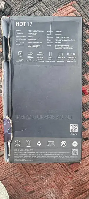 Infinix Hot 12 Smartphone - 6GB RAM 128GB Storage