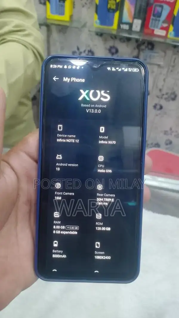 Complete Mobile Phone Box with Accessories and Charger