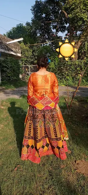 Elegant Heavy Embroidered Lehnga with Mirror Work and Shirt