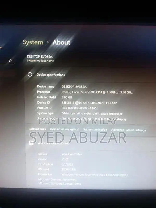 Intel i7 6th Gen Gaming PC with Windows 11 Pro