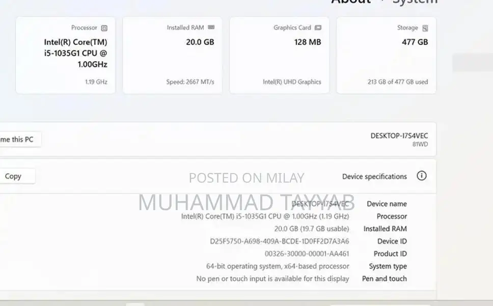 Lenovo Core i5 Laptop with High Performance and Storage