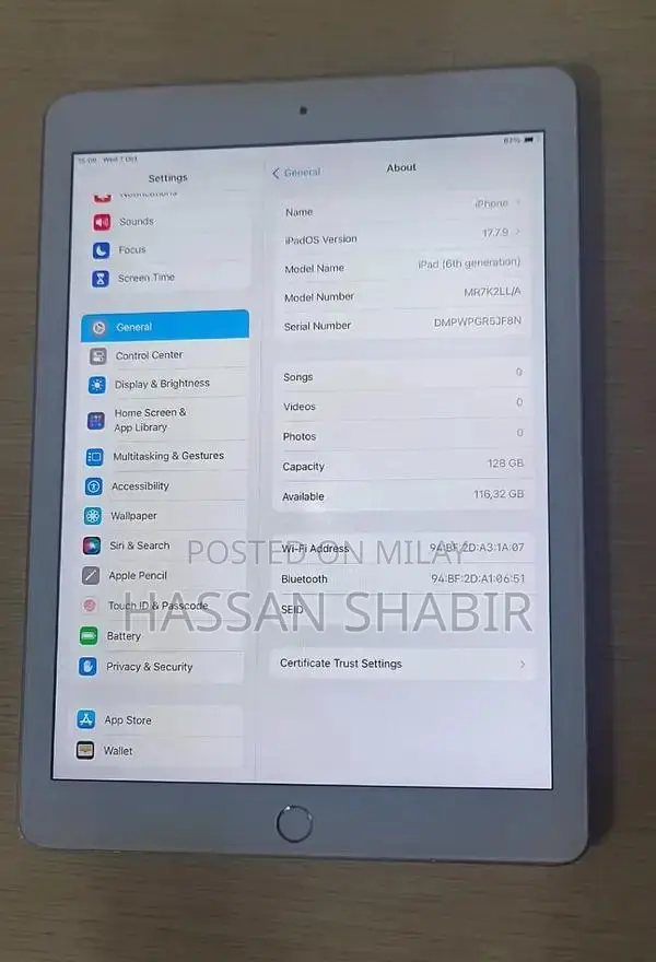 Apple iPad 6th Generation 128GB Tablet