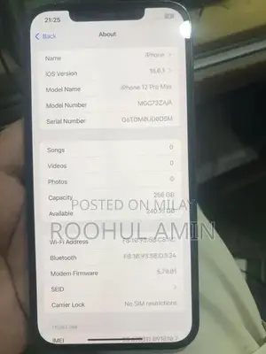 High-Performance 256GB Smartphone with Excellent Battery Health