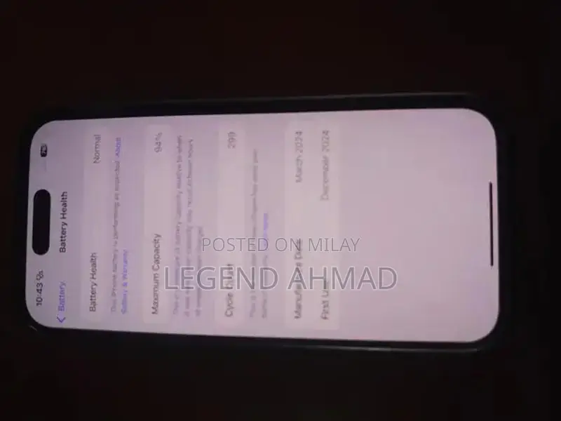 iPhone 15 Pro 128GB Smartphone Saudi Imported Waterproof