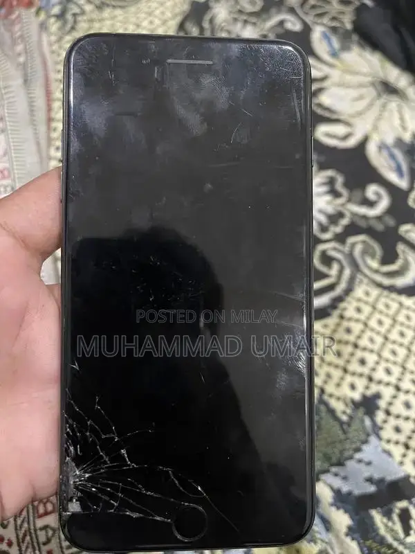 256GB Smartphone with Screen Damage and Working Fingerprint