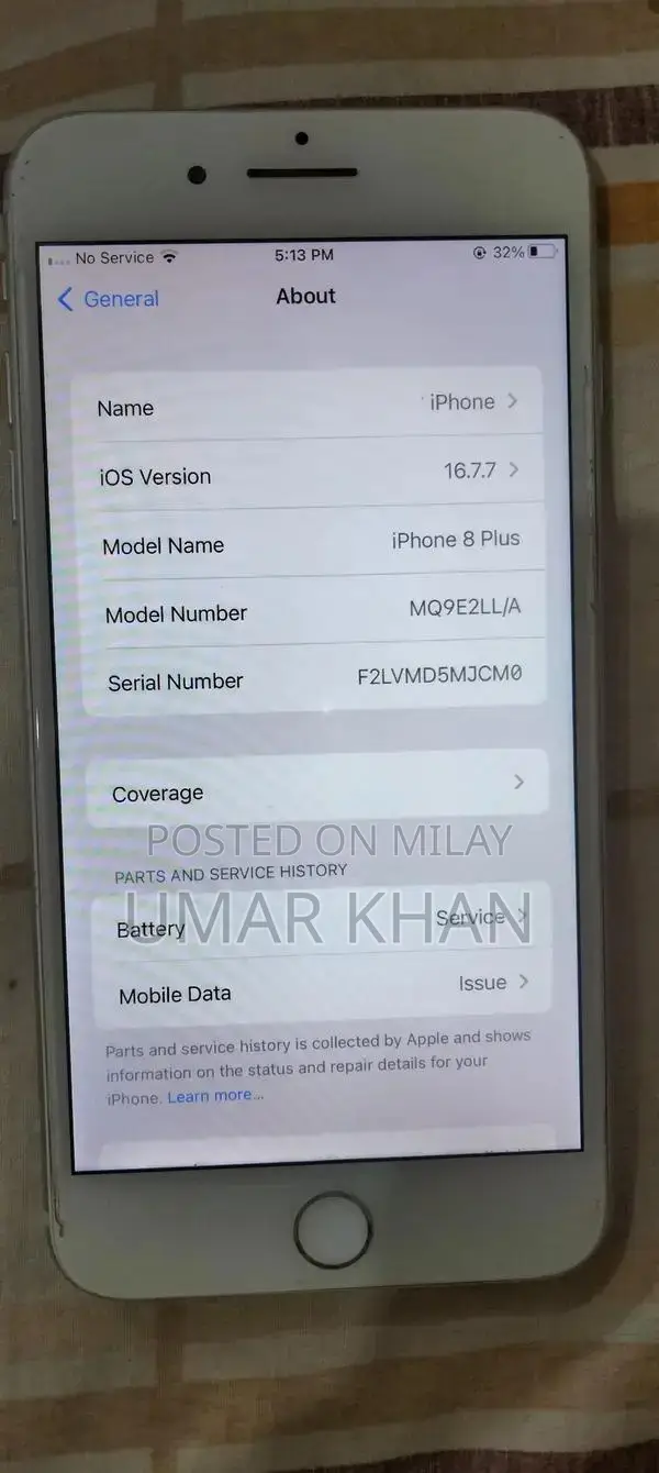 Apple iPhone 8 Plus White 64GB Smartphone