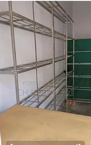 Iron Counter with Two Racks and Display Stand