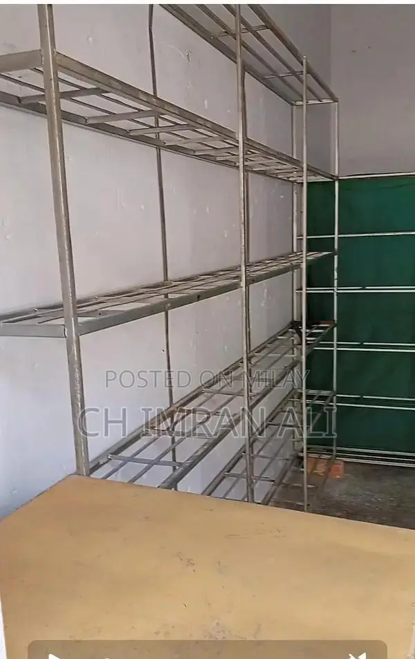 Iron Counter with Two Racks and Display Stand