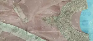 Handcrafted Pink Bridal Wedding Dress with Delicate Details