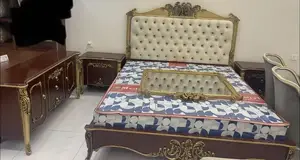 Complete Bedroom Furniture Set with Side Tables and Dresser