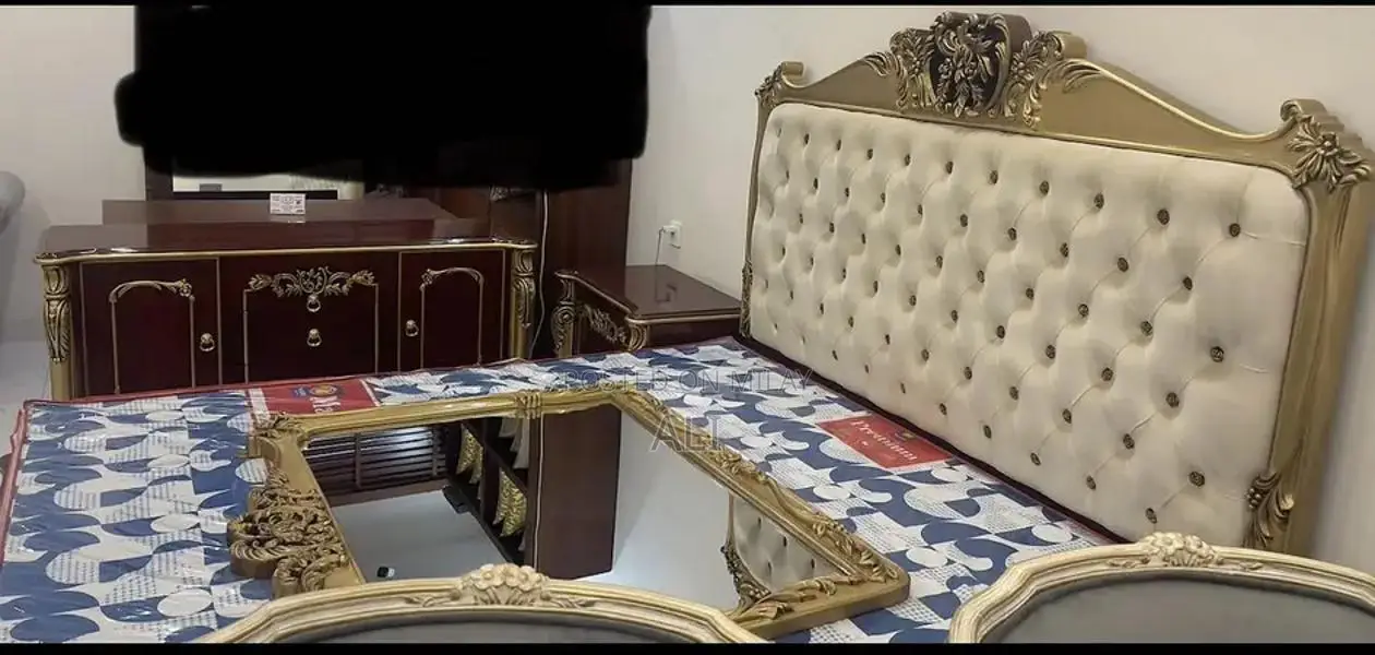 Complete Bedroom Furniture Set with Side Tables and Dresser