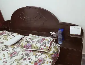Complete Bedroom Set: Double Bed, Mattress, Dressing Table