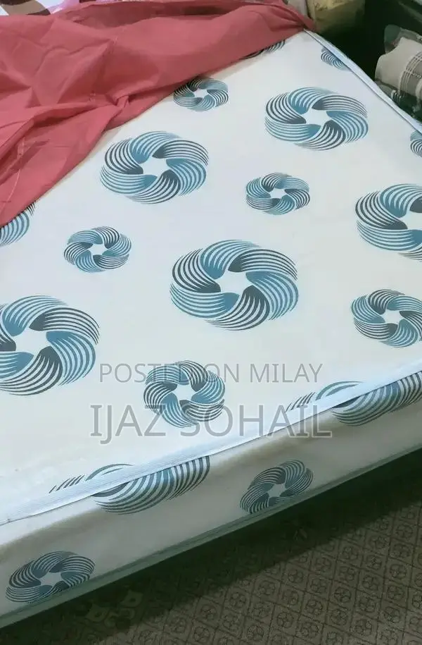 Complete Bedroom Set: Double Bed, Mattress, Dressing Table