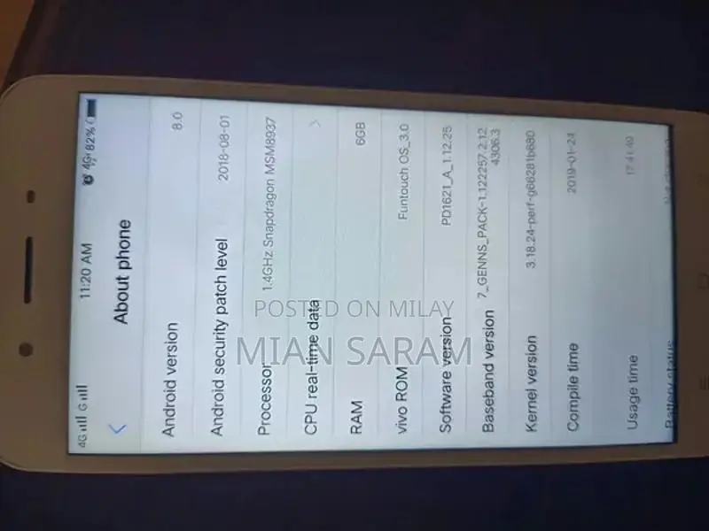 Vivo Y66 Smartphone Open Box with Complete Accessories