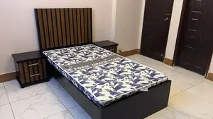 Photo - Single Bed with 2 Matching Side Tables and Moltyfoam Mattress