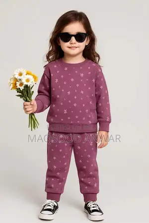 Kids Star Print Sweatshirt and Jogger Set - Unisex Casual Outfit