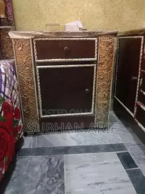 Elegant Bedroom Set with Large Wardrobe and Dressing Table