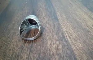 Ruby Kabuli Yaqoot 13.16 Carat Gemstone with Silver Ring