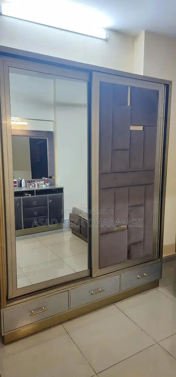 King Bed Set with Wardrobe and Dresser