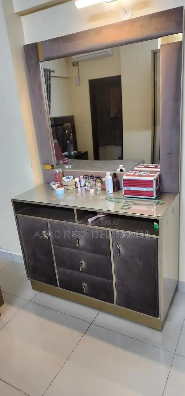 King Bed Set with Wardrobe and Dresser