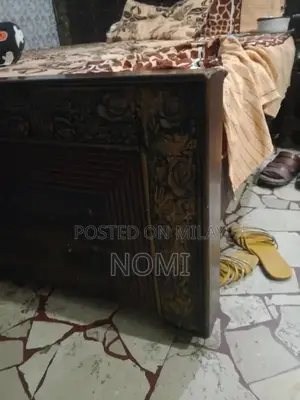 King Size Bed Frame with Dressing in Fresh Condition