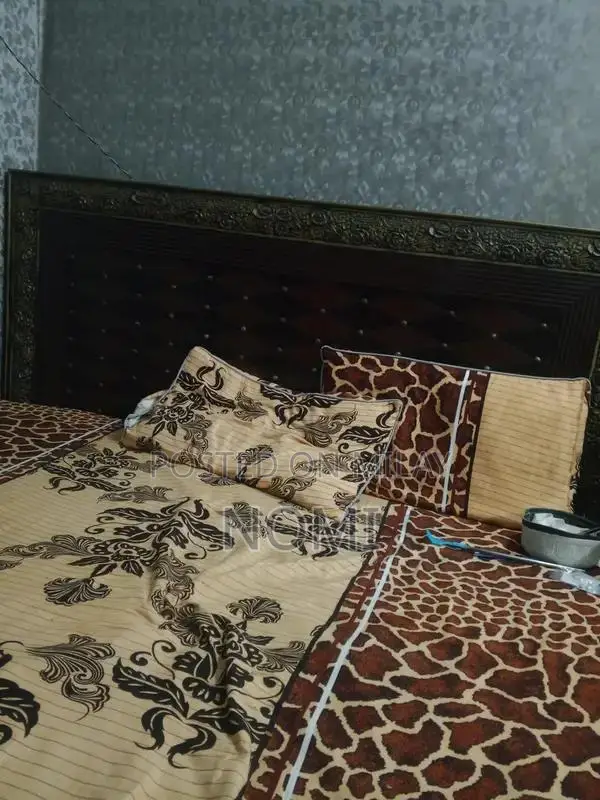 King Size Bed Frame with Dressing in Fresh Condition