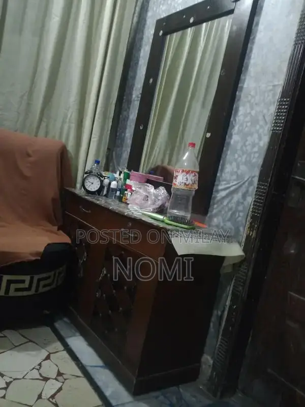 King Size Bed Frame with Dressing in Fresh Condition