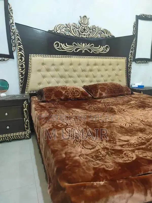 Complete King Size Bedroom Set with Dressing Table and Side Tables