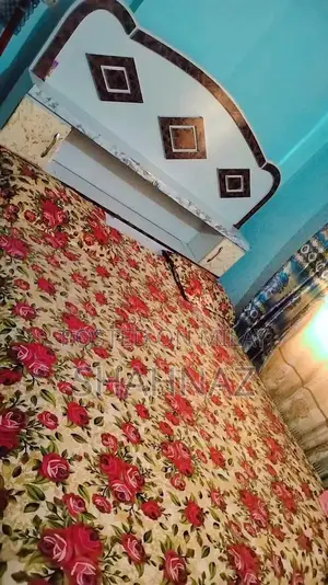 Wooden King Bed Wardrobe Room Divider Furniture Piece