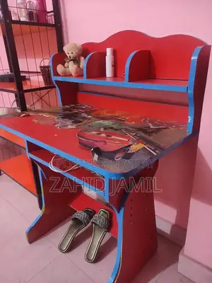 Kids Wooden Study Table and Chair Set for School-Age Children