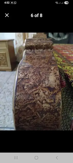 King Size Wooden Bed with Side Tables and Dressing Table