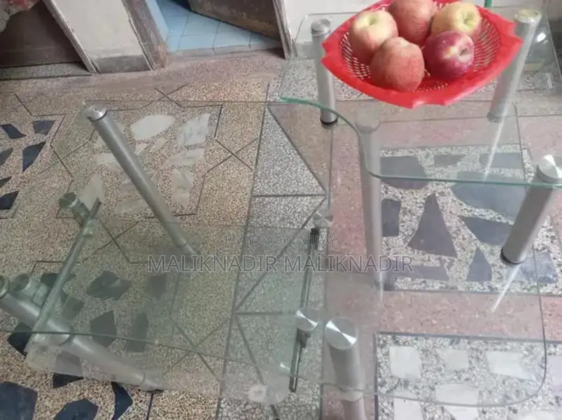 Durable Glass Computer Table with Heavy Glass Construction