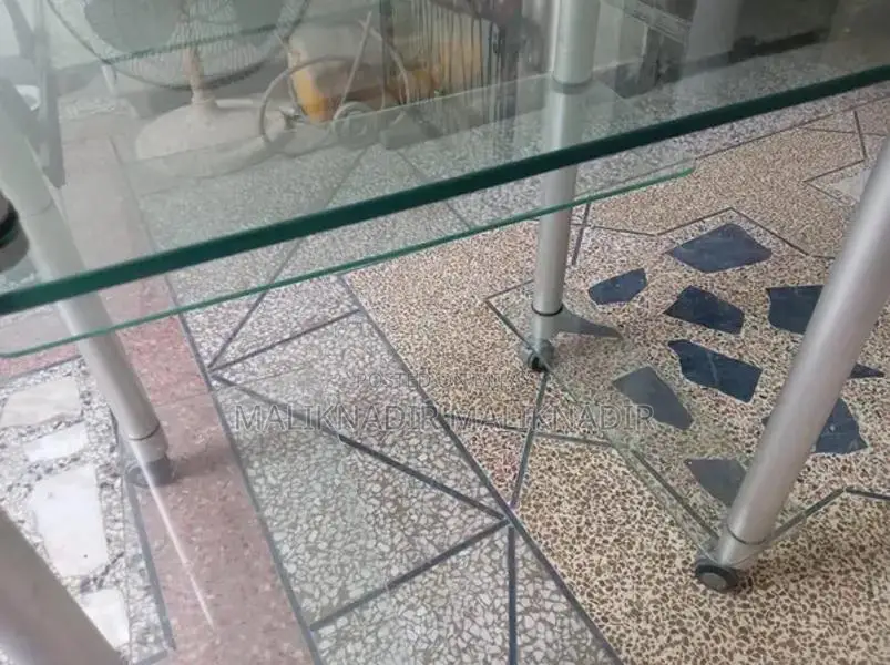Durable Glass Computer Table with Heavy Glass Construction
