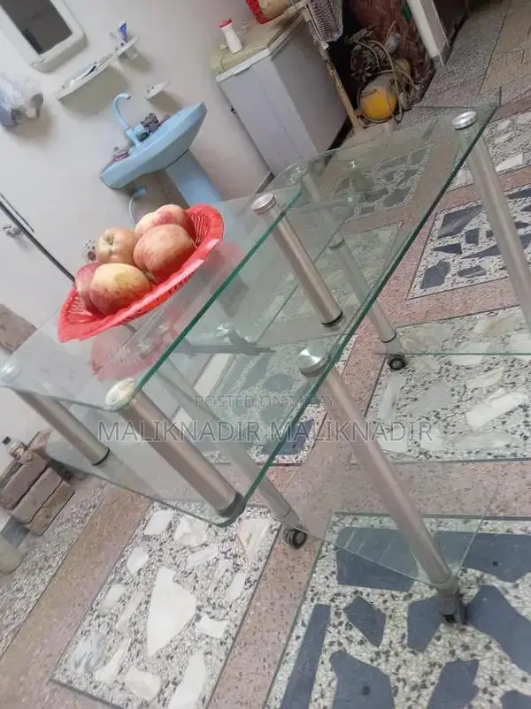 Durable Glass Computer Table with Heavy Glass Construction