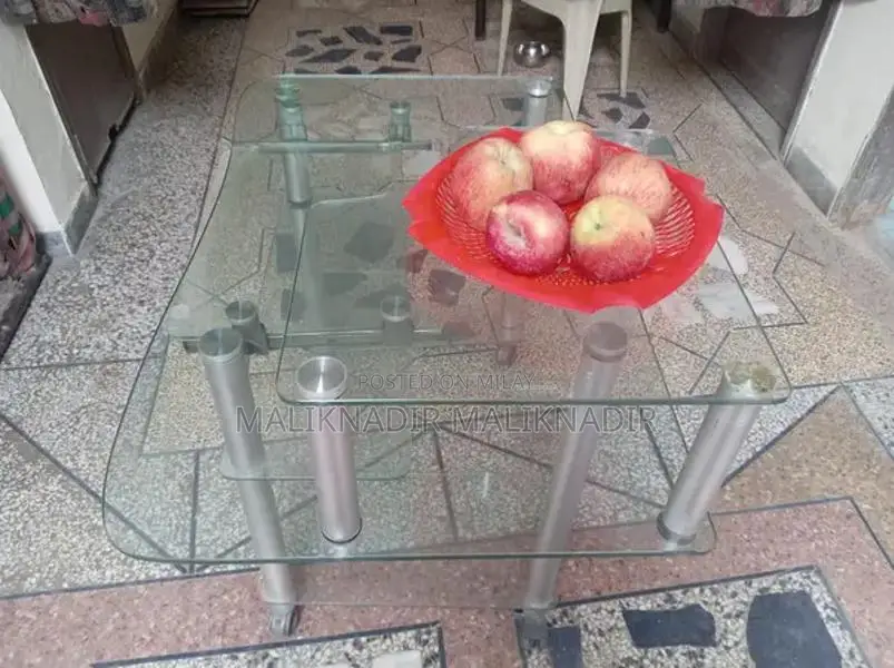 Durable Glass Computer Table with Heavy Glass Construction