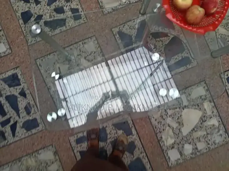 Durable Glass Computer Table with Heavy Glass Construction